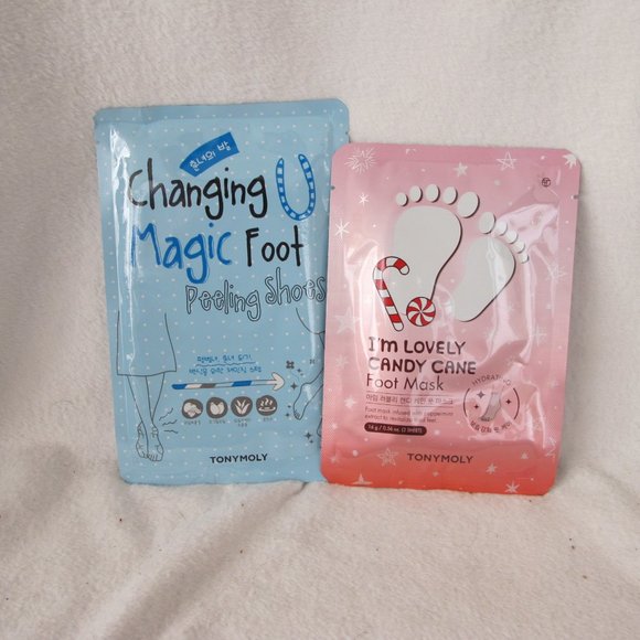 New TonyMoly Foot Peeling Shoes and Mask Bundle - Picture 3 of 7